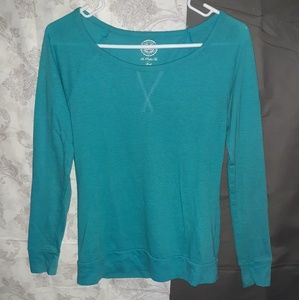 So light teal long sleeve shirt